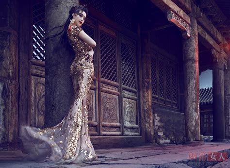 fan bingbing beauty chinese lady fashion cover on the