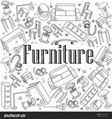 Furniture Coloring 1600px 34kb 1500 sketch template