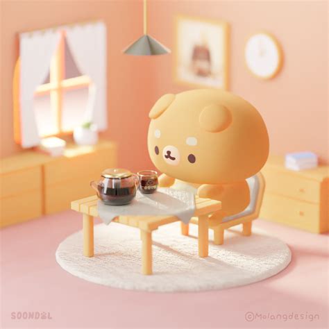 miniature style cute character  artwork  artwork cute