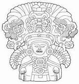 Coloring Zapotec Pages sketch template