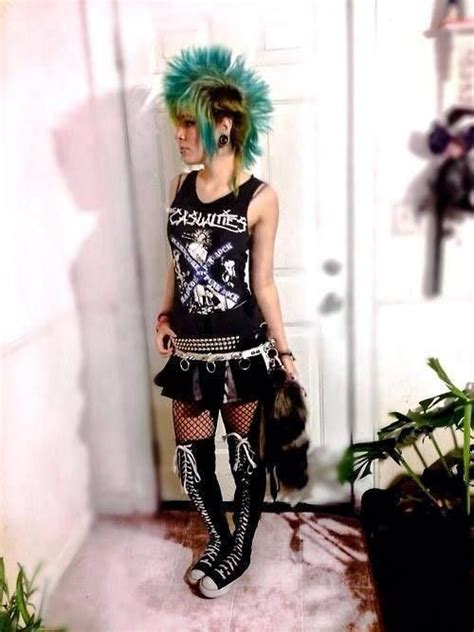 punk rock girl edgyfashionrocker punk outfits