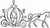Carriage Horse Cinderella Buggy sketch template