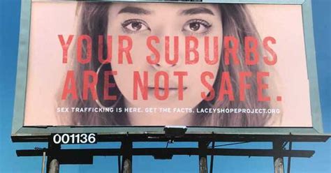 your suburbs are not safe billboard campaign targets sex trafficking