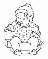 Coloring Baby Pages Doll Popular sketch template