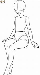 Anime Body Base Drawing Template Poses Para Reference Ibis Paint Bodies sketch template