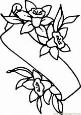 Coloring Pages Lily Banner Easter Flower Drawing Cartoon Lilies Cliparts Printable Clipart Colouring Color Print Getcolorings Kids Clip Adults Getdrawings sketch template