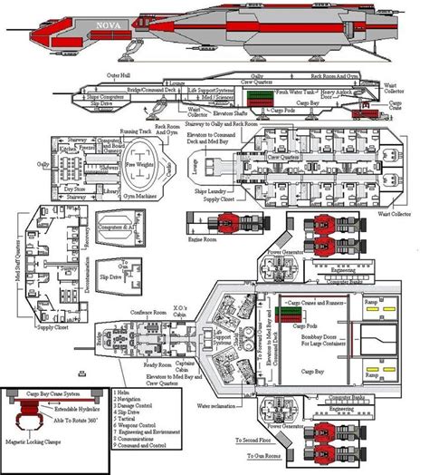 nova schematics  vikking  deviantart traveller rpg spaceship interior star wars spaceships