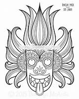 Coloring Pages Mola Getcolorings Folk sketch template