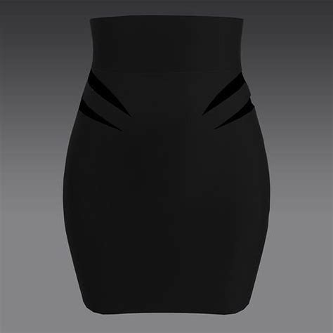 color black matte modern panel skirt look 3d model cgtrader