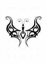 Tribal Butterfly Clipart Cliparts Designs Background Library Drawing Favorites Add sketch template