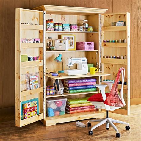 diy craft storage cabinet plans