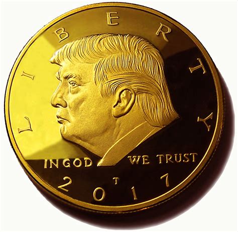 official  gold donald trump commemorative coin authentic  gold collectible coin