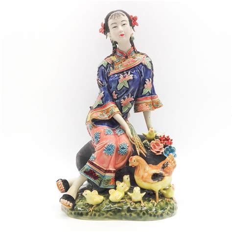 collectible ceramic statue china porcelain figurines antique imitation