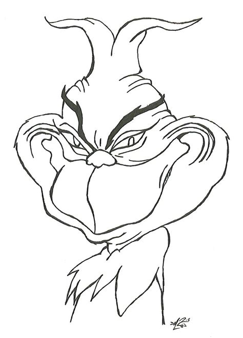 grinch coloring page coloring home