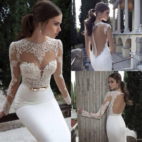 dress wedding dress lace wedding dress long sleeves
