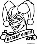 Harley Quinn sketch template