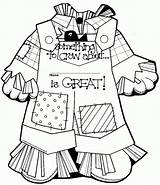 Scarecrow Coloring Template Printable Pages Preschool Cute Body Goosebumps Scarecrows Crafts Kids Girl Color Activities Classroom Print Fall Printables Scare sketch template