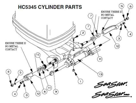 seastar hc parts diagram seal kit capacity specifications seaknightscom