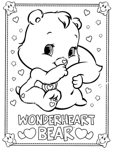 care bear coloring pages  adults coloring home