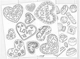 Coloring Stickers Pages Printable Adults Cookies Etsy Chocolates Printables Valentine Valentines sketch template