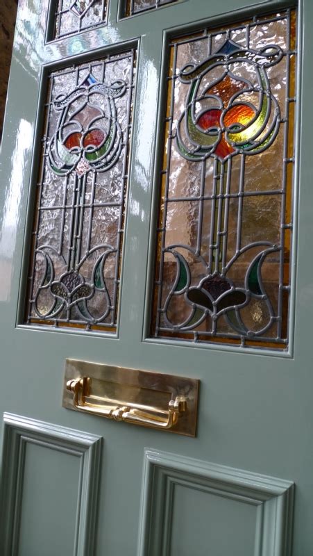 Art Nouveau Stained Glass Front Doors Glass Door Ideas