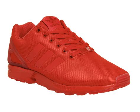adidas zx flux red red red unisex sports