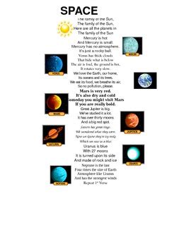 solar system song lyrics  smiths science teachers pay teachers