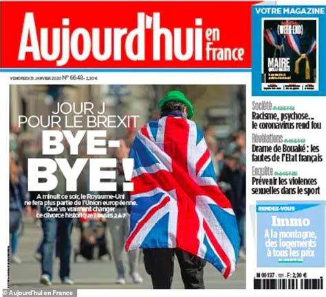 european media bids emotional farewell  britain     brexit means nightmare  eu