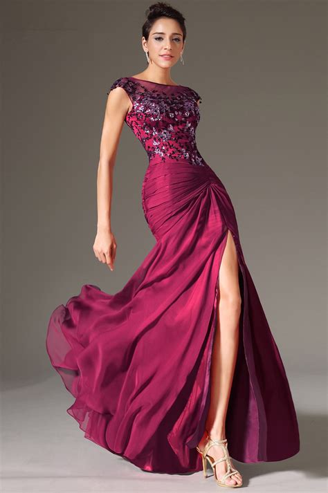 purple prom dresses with sleeves famous female fashion designers