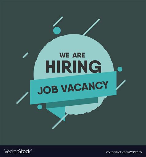 hiring job vacancy banner royalty  vector image