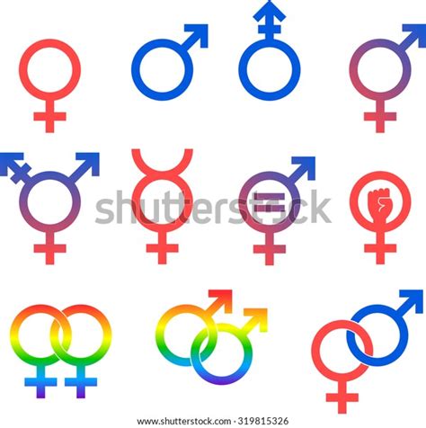 Gender Icons Set Vector Graphic Images Stock Vector Royalty Free