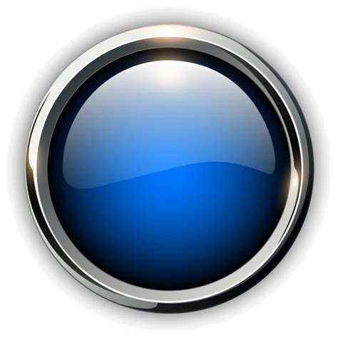 blue shiny button stock vector image  ccobalt