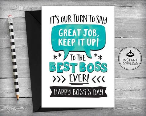 bosss day card funny bosss day boss appreciation card bosses