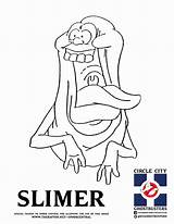 Ghostbusters Coloring Pages Printable Slimer Drawing Color Getdrawings Tags Getcolorings sketch template