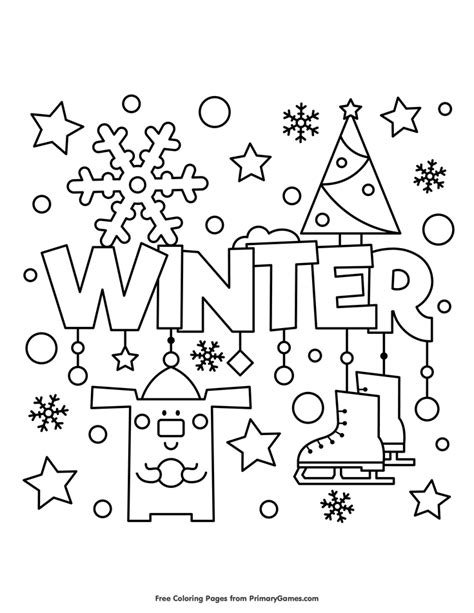 winter coloring page  printable  coloring pages winter
