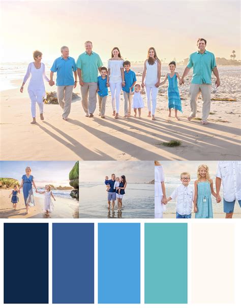 clothing color palettes   beach shoot  san diego