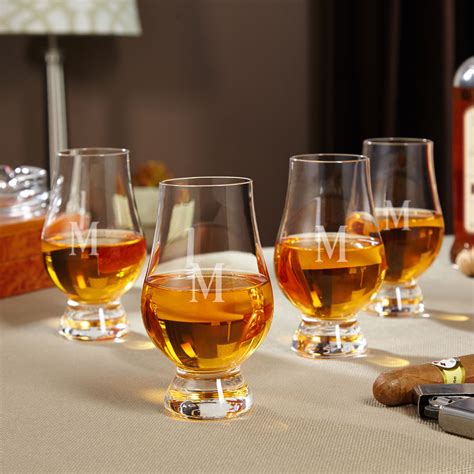 personalized glencairn whiskey glasses set of 4