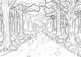 Jungle Coloring Pages Scene Getcolorings Printable Print sketch template