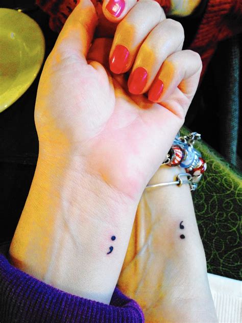 semicolon tattoos offer a way to raise awareness of suicide aurora