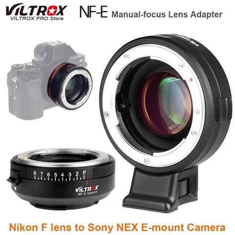 Viltrox Nf E Manual Focus F Mount Lens Adapter Telecompressor Focal