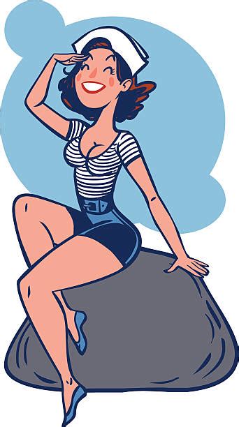 pinup sailor illustrations royalty free vector graphics and clip art