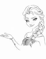 Elsa Beautiful Coloring Pages Categories sketch template
