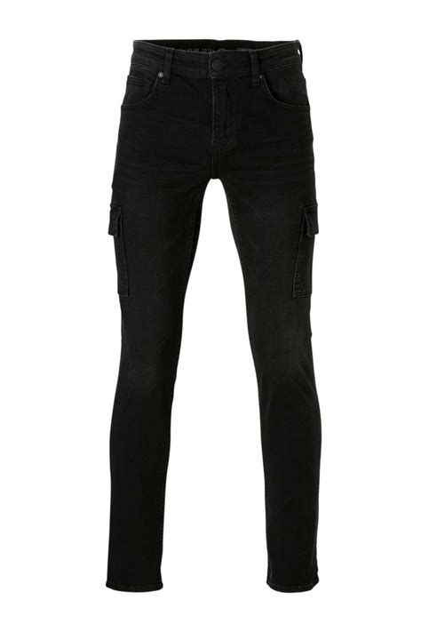 ca  denim regular fit jeans zwart wehkamp