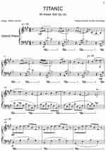 Image result for Titanic sheet music. Size: 150 x 214. Source: flat.io