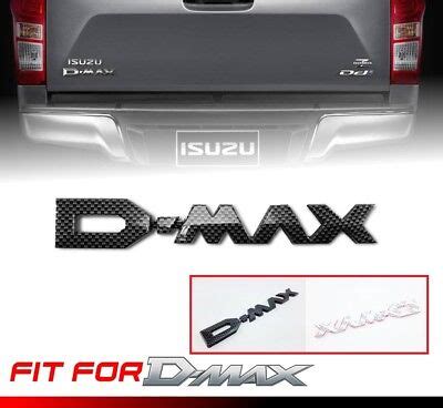 carbon black dmax logo emblem badge sticker pc  isuzu dmax  max pick  ebay