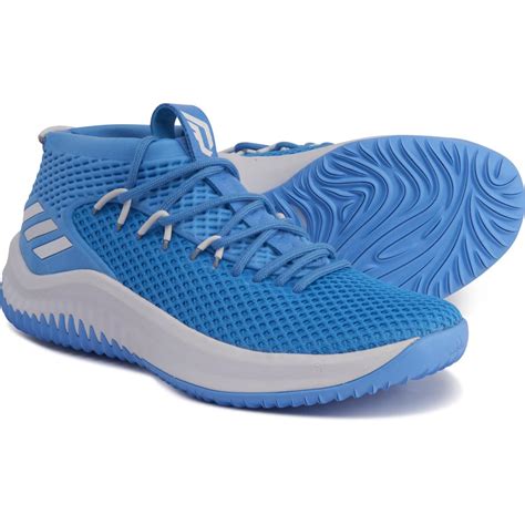 adidas synthetic sm damian lillard  basketball shoes  light bluelight bluewhite blue