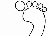 Foot Right Clipart Clip Outline Cliparts Hollow Combatant Template Printable Hand sketch template