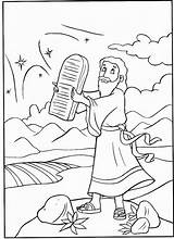 Moses Commandments Sheets Bible Comandamenti Sunday Dieci Bestcoloringpagesforkids Coloringhome Mosè Receiving Legge Tavole Receives sketch template