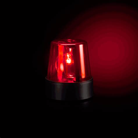 police beacon light  red glowuniversecom