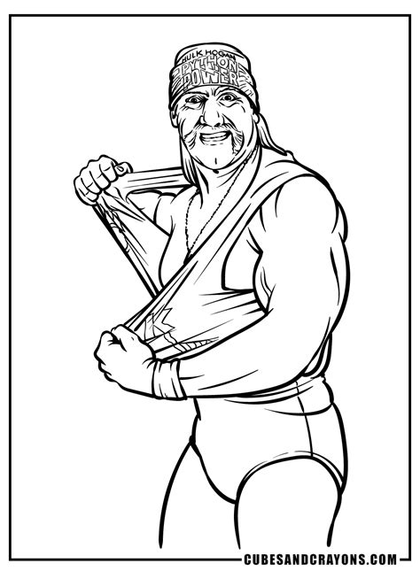 wwf ultimate warrior coloring pages